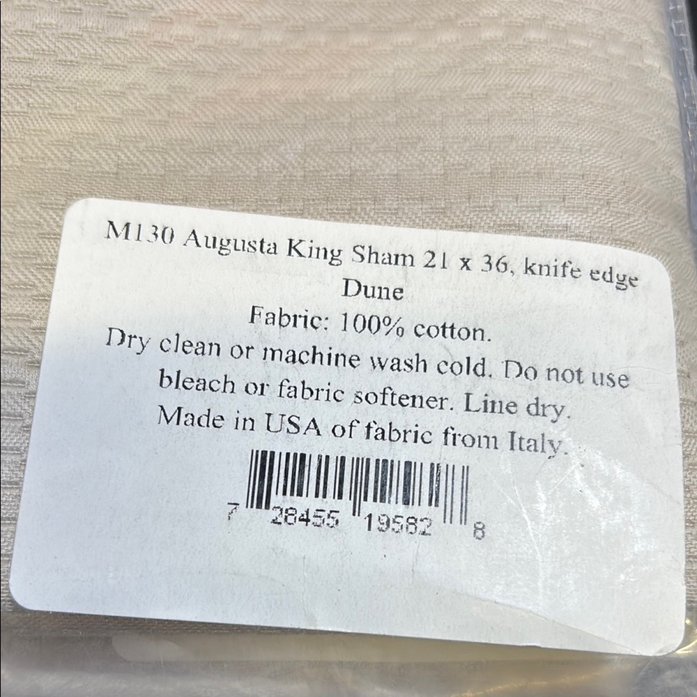 Matouk Dune King Sham - Cream